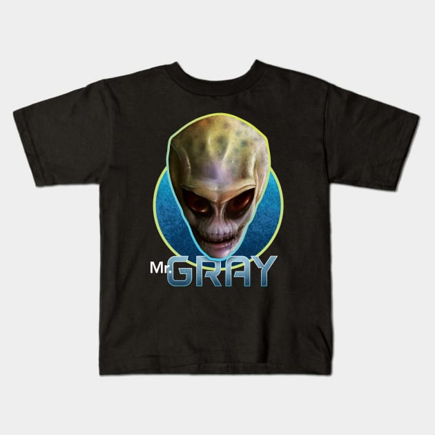 Mr. Gray Kids T-Shirt by Rosado